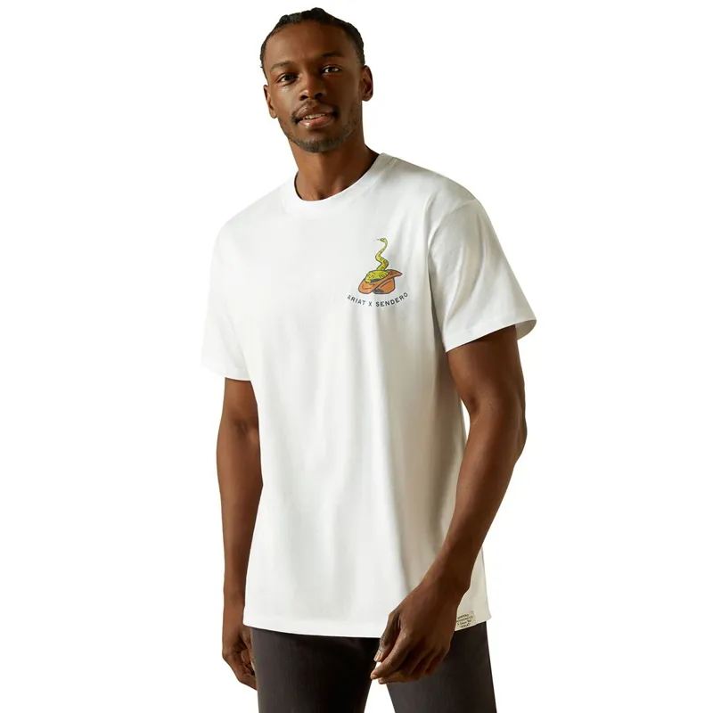 Ariat Sendero Fool Me Once Men's Tee - White-1