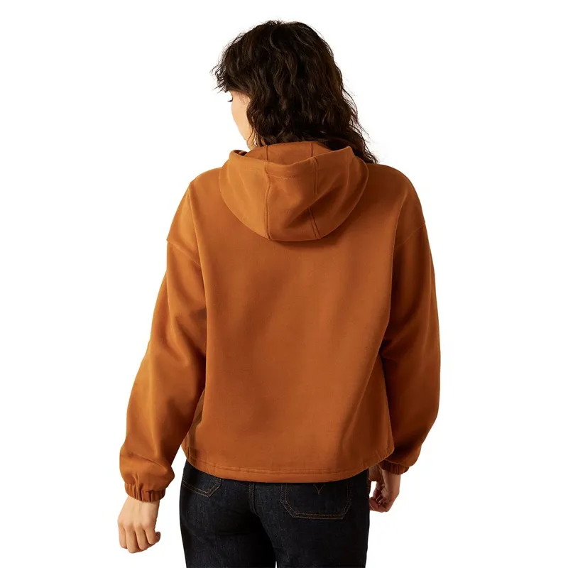 Ariat Sendero Slow Horses Women's Essential Hoodie - Glazed Ginger-1