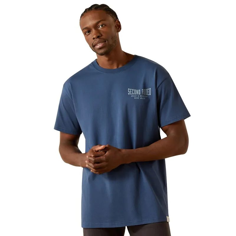 Ariat Sendero Second Rodeo Men's T-Shirt - Dark Denim-1