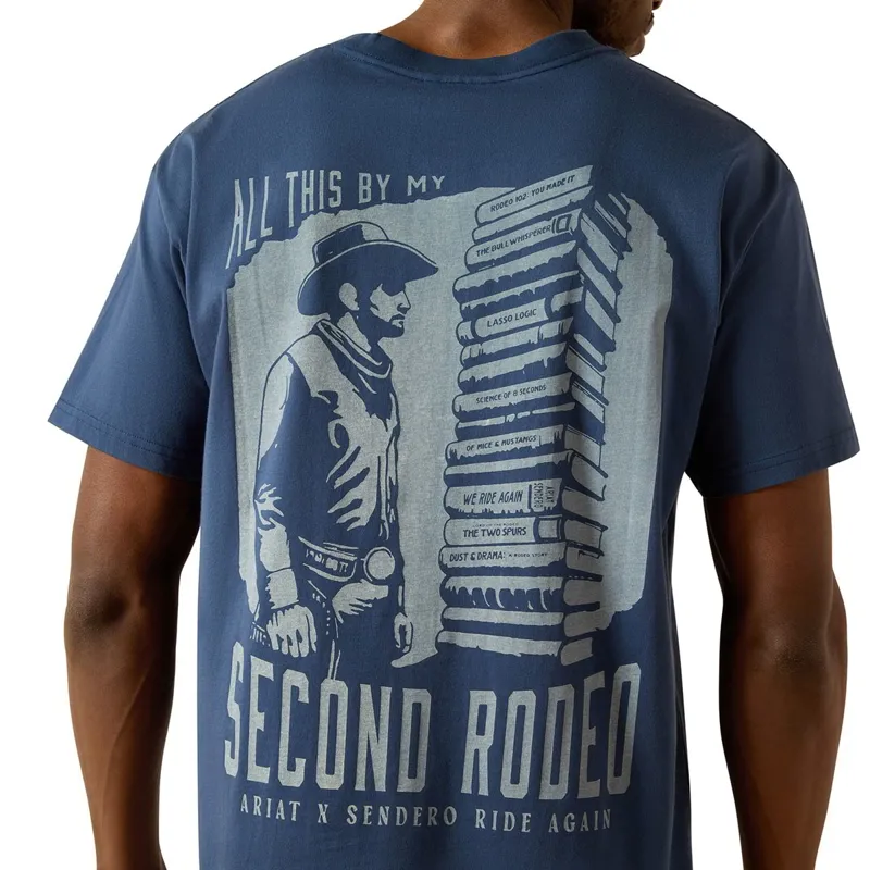 Ariat Sendero Second Rodeo Men's T-Shirt - Dark Denim-2