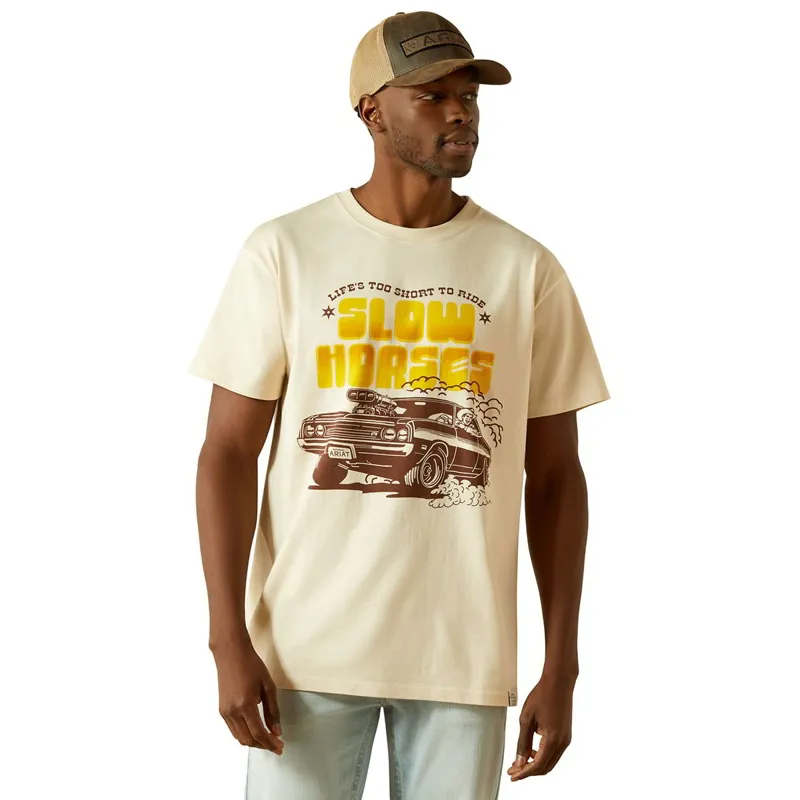 Ariat Sendero Slow Horses Men's Tee - Sandshell