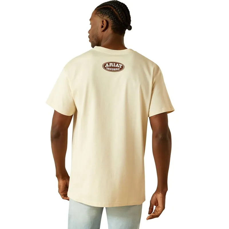 Ariat Sendero Slow Horses Men's Tee - Sandshell-2
