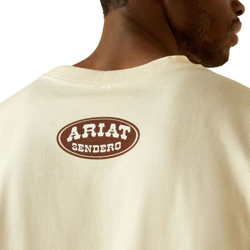 Ariat Sendero Slow Horses Men's Tee - Sandshell-1