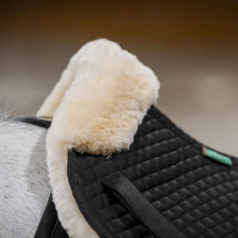 Horseware Sheepskin Half Pad - Black/Natural-1