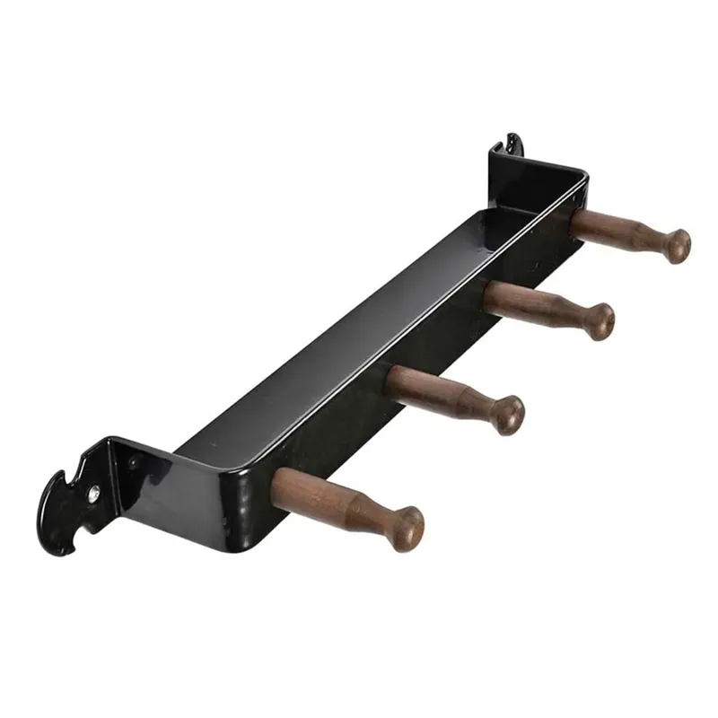 Stubbs Retro Coat Peg Shelfie - Black