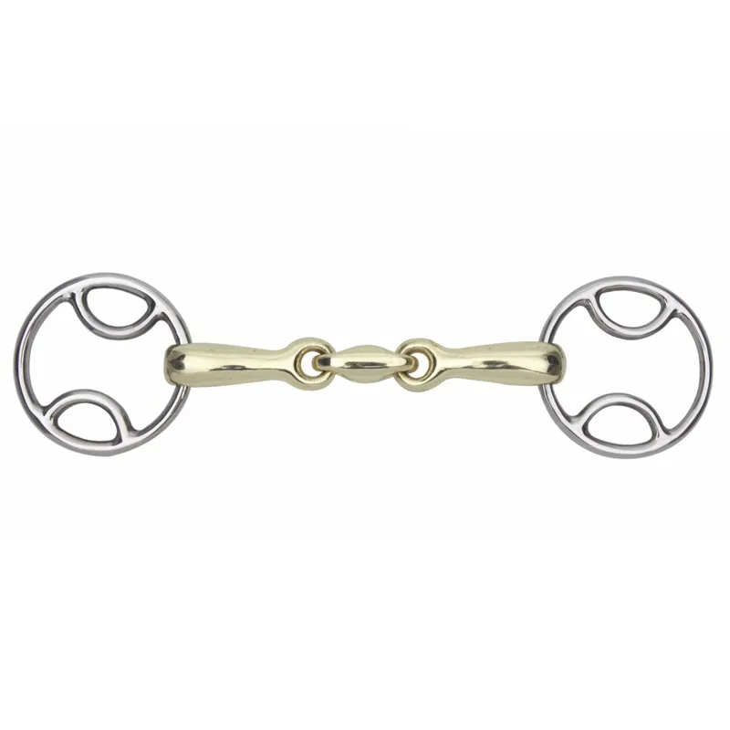 Shires Brass Lozenge Bevel Loop Ring Bit-1