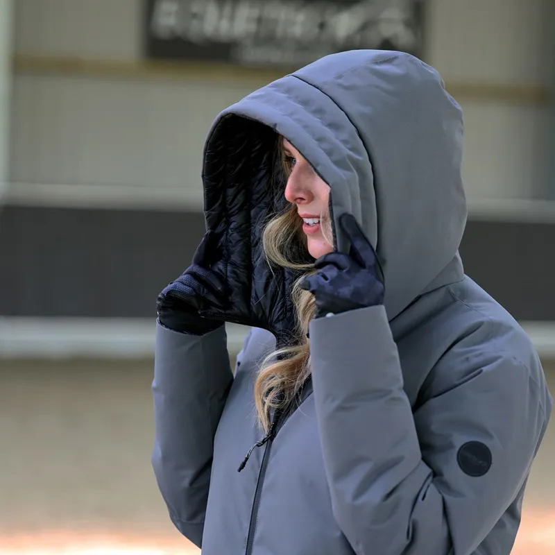 Equetech Shield Reversible Waterproof Women's Coat - Graphite/Black-4