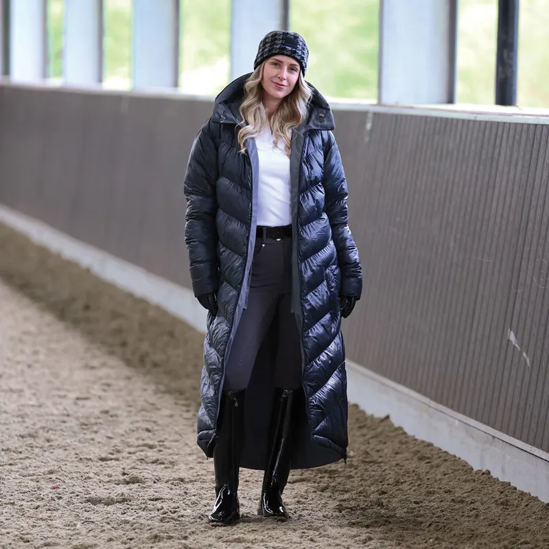 Equetech Shield Reversible Waterproof Women's Coat - Graphite/Black-9