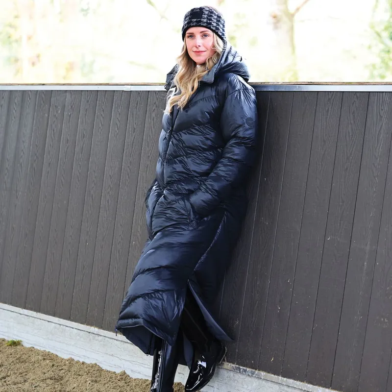 Equetech Shield Reversible Waterproof Women's Coat - Graphite/Black-7