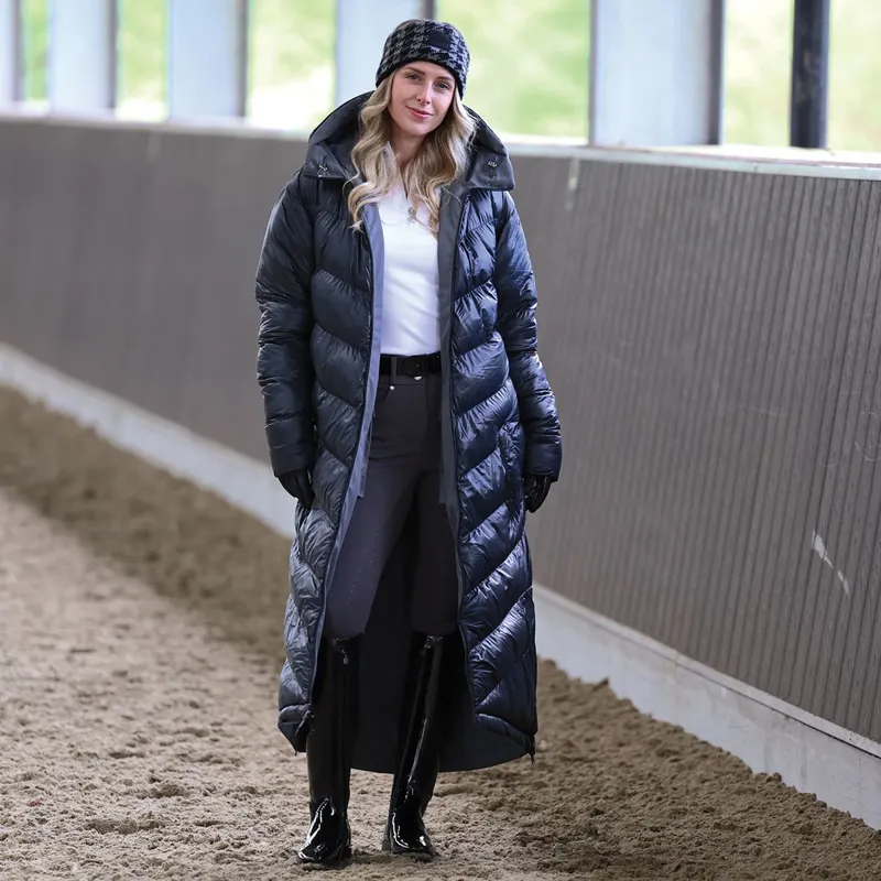 Equetech Shield Reversible Waterproof Women's Coat - Graphite/Black-6