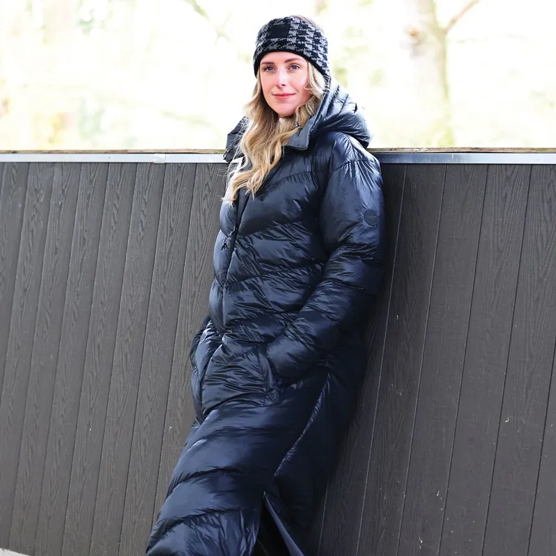 Equetech Shield Reversible Waterproof Women's Coat - Graphite/Black-5