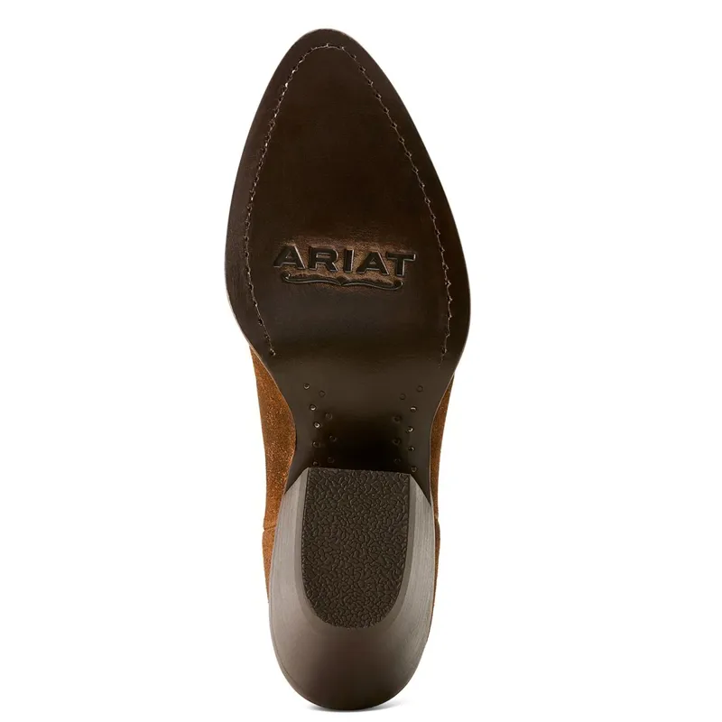 Ariat Shiloh Womens Western Boots - Dark Ginger Suede-2