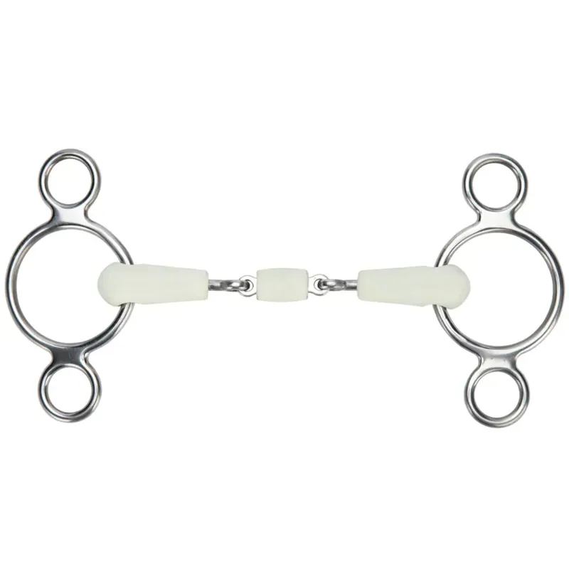 Shires EquiKind Softie 2 Ring Gag Peanut Link Bit