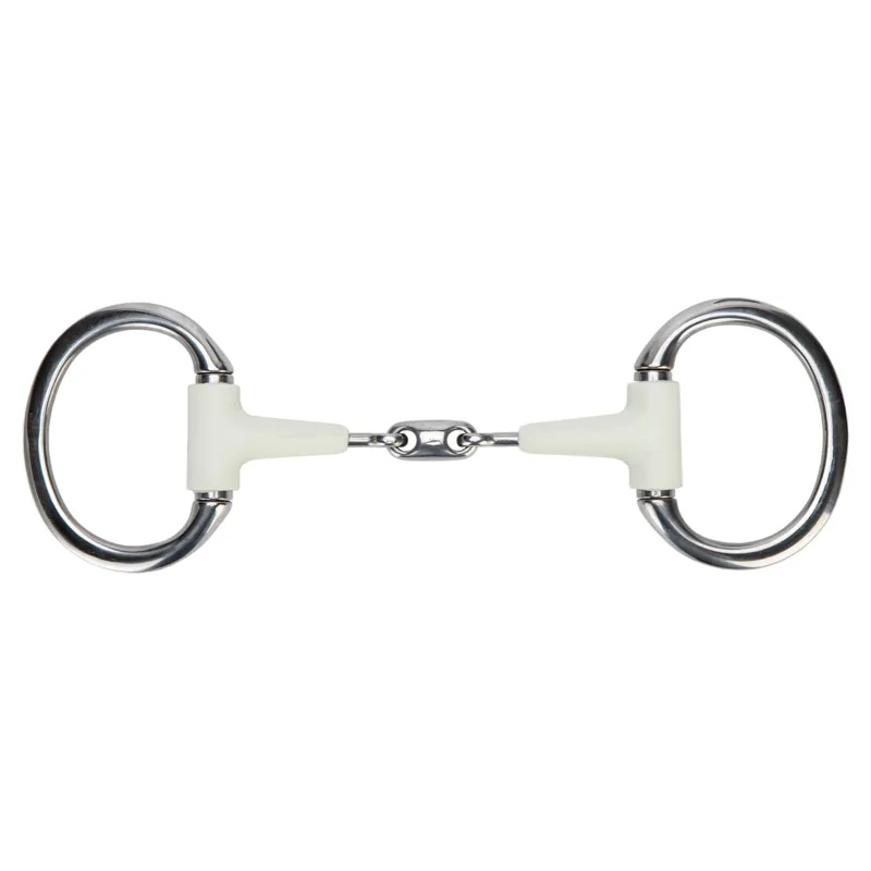 Shires EquiKind Softie Flat Ring Peanut Link Eggbutt Bit