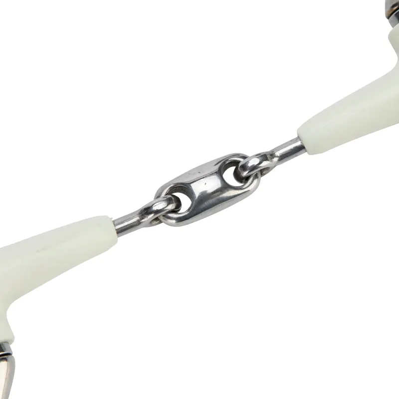 Shires EquiKind Softie Flat Ring Peanut Link Eggbutt Bit-2
