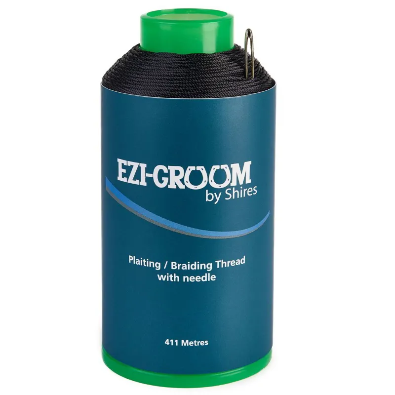EZI-GROOM Waxed Braiding Thread Reel - Black