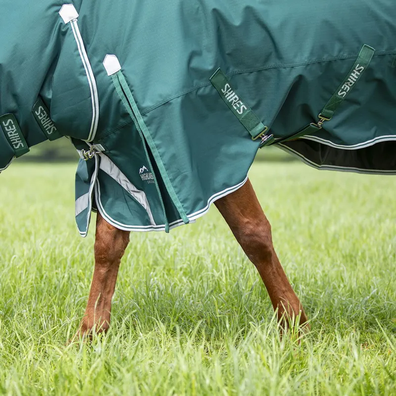 Shires Highlander Original 300g Combo Turnout Blanket - Green-8