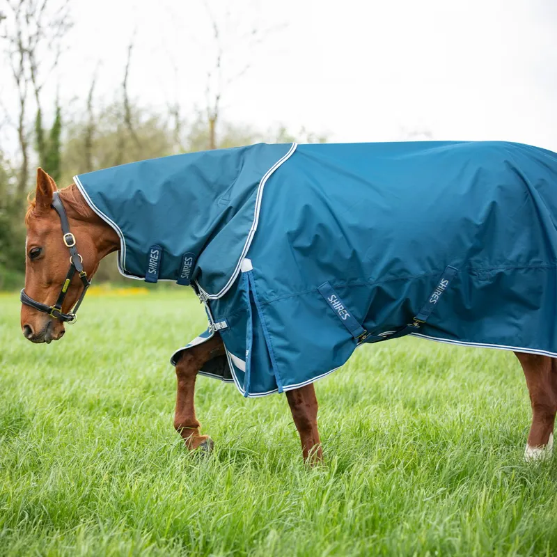 Shires Highlander Original 50g Detach-A-Neck Turnout Blanket - Ocean-3