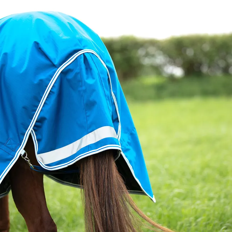 Shires Highlander Original 200g Detach-A-Neck Turnout Blanket - Blue-3