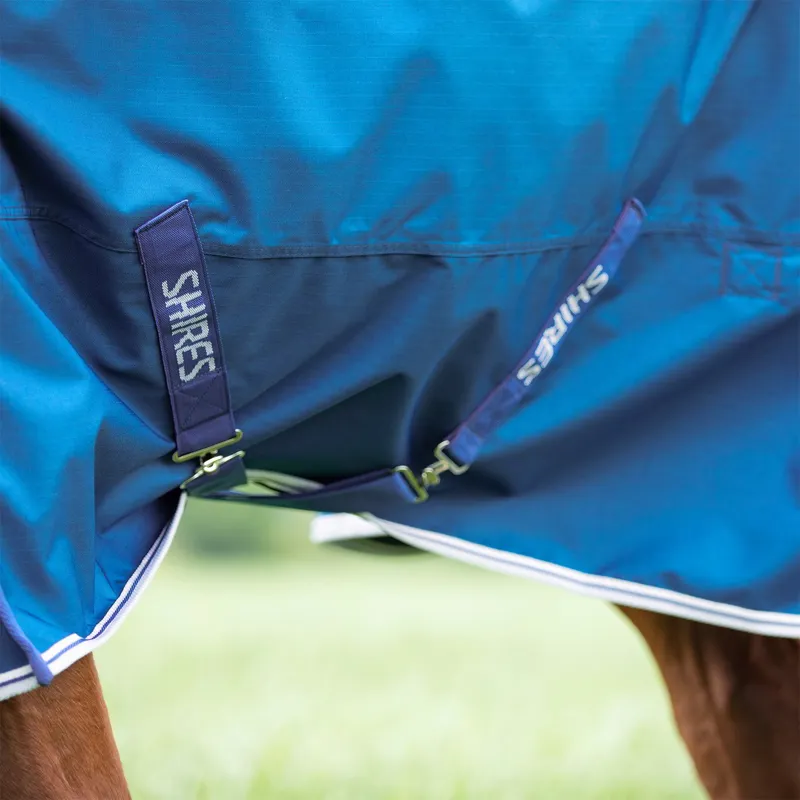 Shires Highlander Original 200g Detach-A-Neck Turnout Blanket - Blue-5