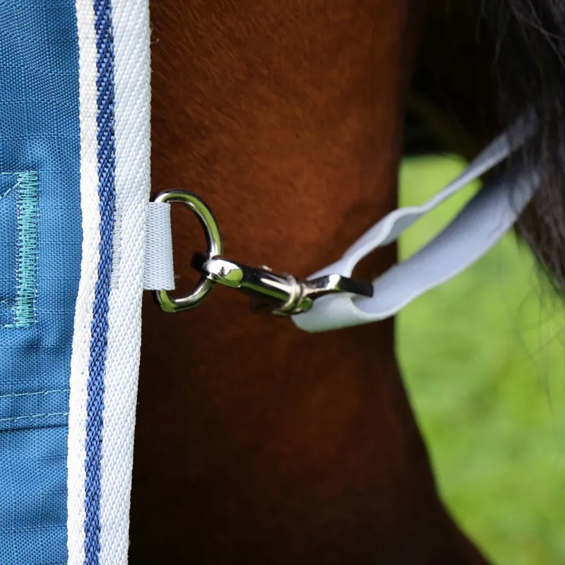 Shires Highlander Original 50g Combo Neck Turnout Blanket - Ocean-3