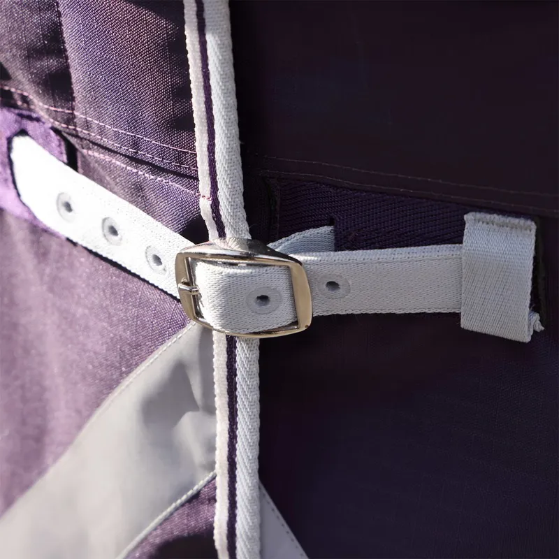 Shires Highlander Original 100g Detach-A-Neck Turnout Blanket - Plum-3