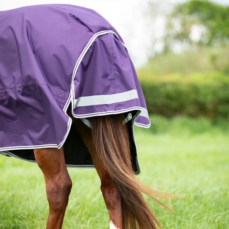 Shires Highlander Original 100g Standard Neck Turnout Blanket - Plum-2