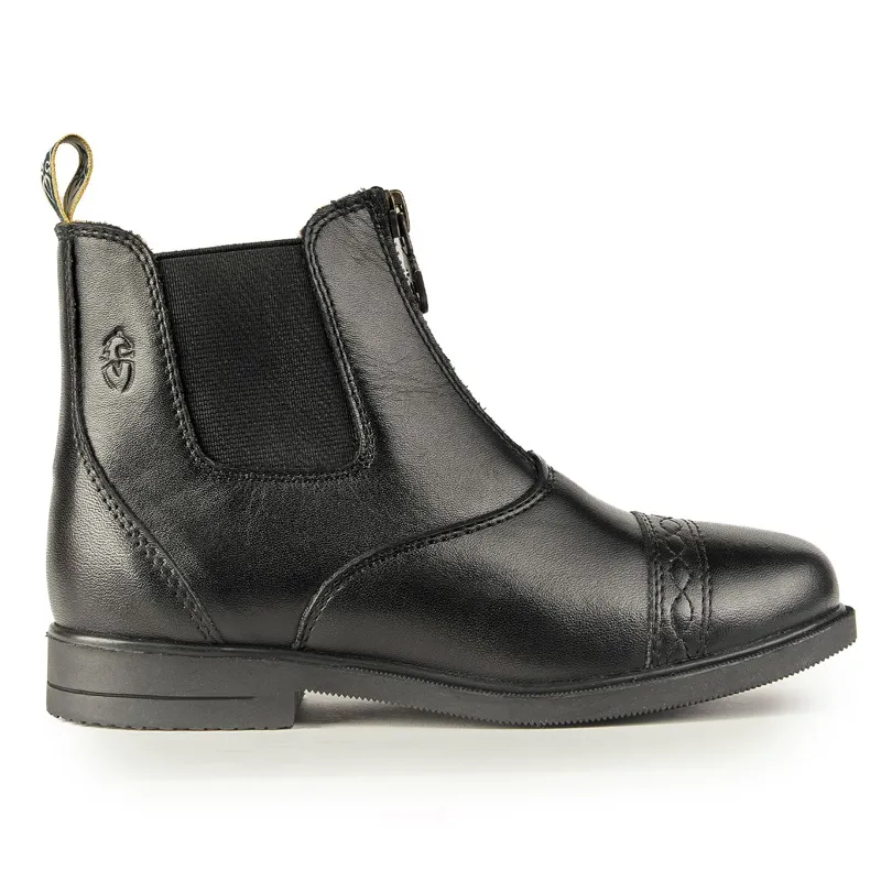 Moretta Materia Junior Paddock Boots - Black-4