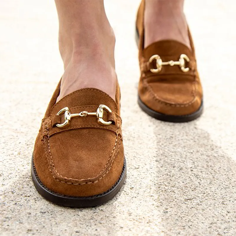 Moretta Rosa Women's Loafers - Tan-2