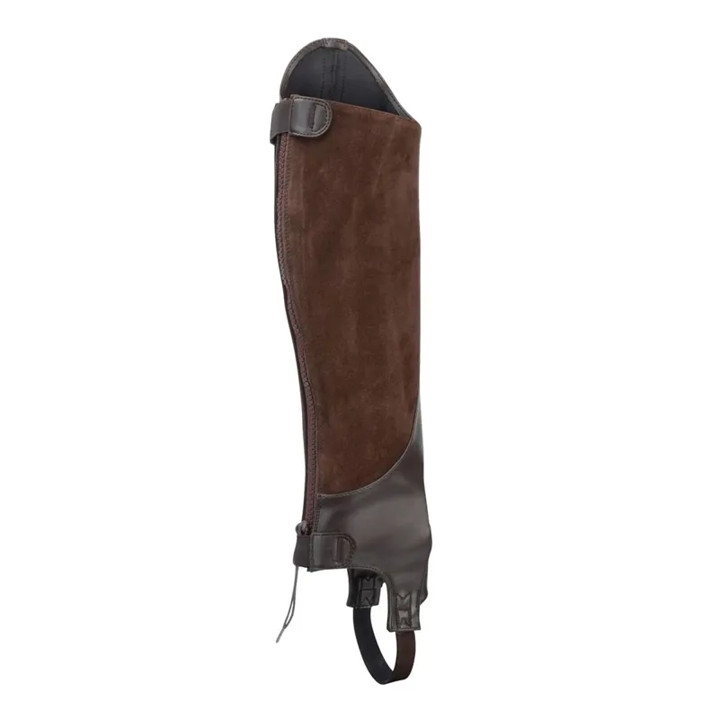 Moretta Synthetic Adult Riding Half Chaps - Brown-1