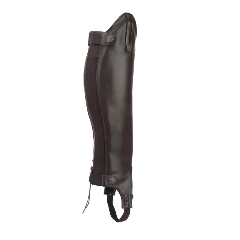 Moretta Synthetic Adult Riding Half Chaps - Brown