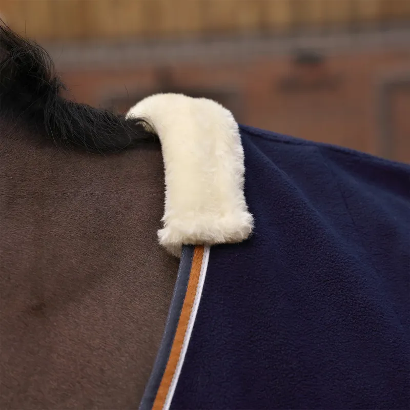 Shires Tempest Original Fleece/Mesh Cooler - Navy-2