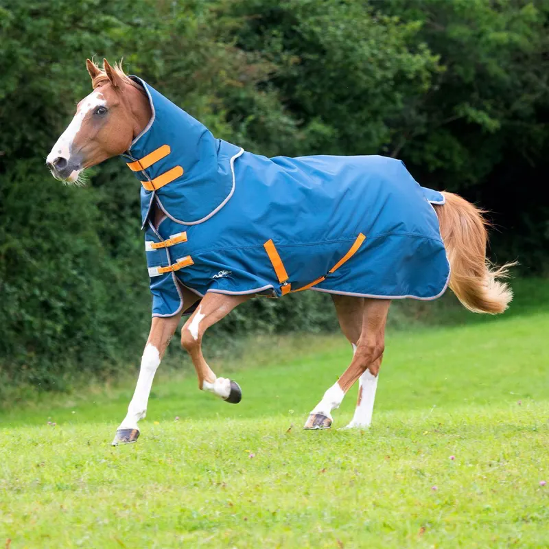 Shires Tempest Original Lite 0g Detachable Neck Turnout Sheet - Teal-4
