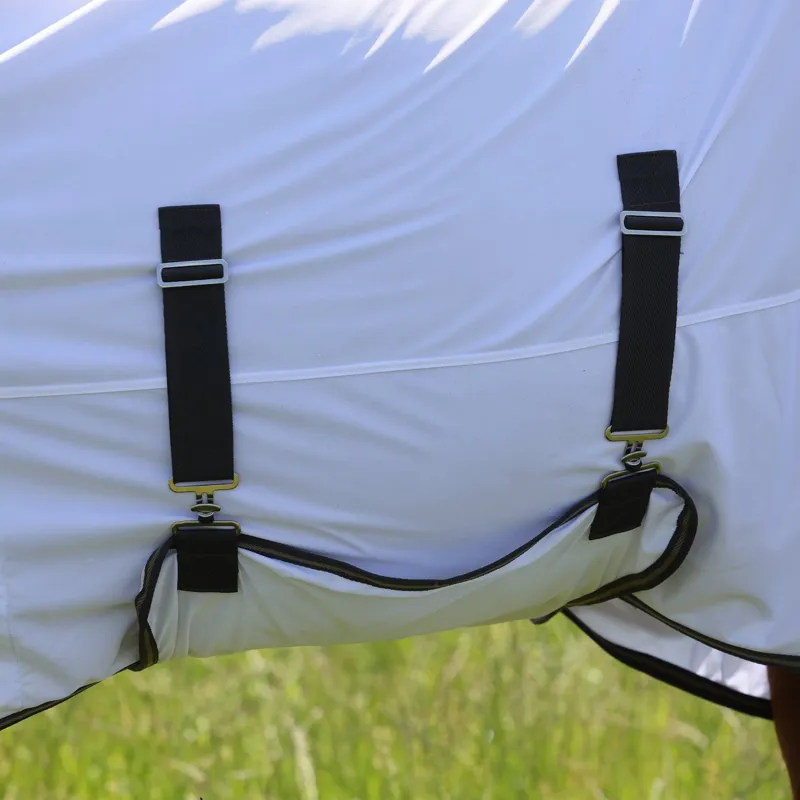 Shires Tempest Original Detachable Neck Fly Sheet White/Grey-3
