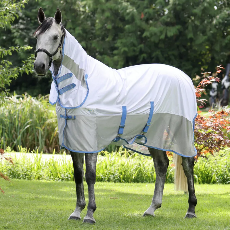 Shires Tempest Original Mesh Combo Neck Fly Sheet - Sky