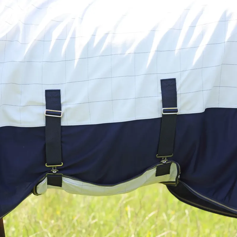 Shires Tempest Original Summer Shield Mesh Combo Neck Sheet - White-2