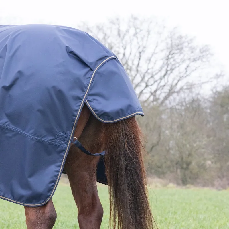 Shires Typhoon Lite Standard Neck 0g Turnout Blanket - Navy-5