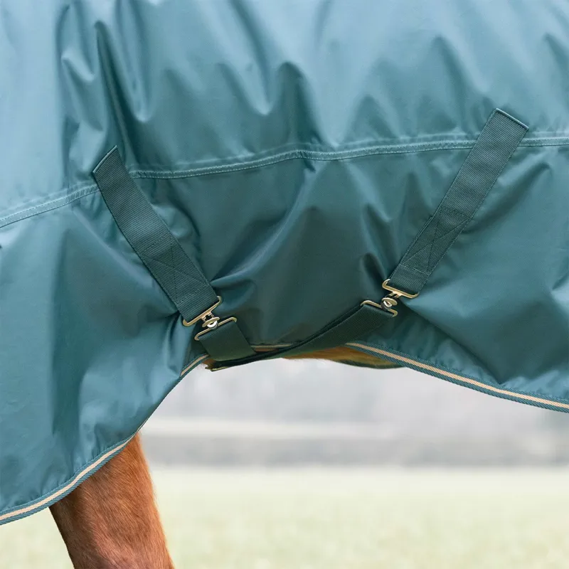 Shires Typhoon 200g Standard Neck Turnout Blanket - Green-4