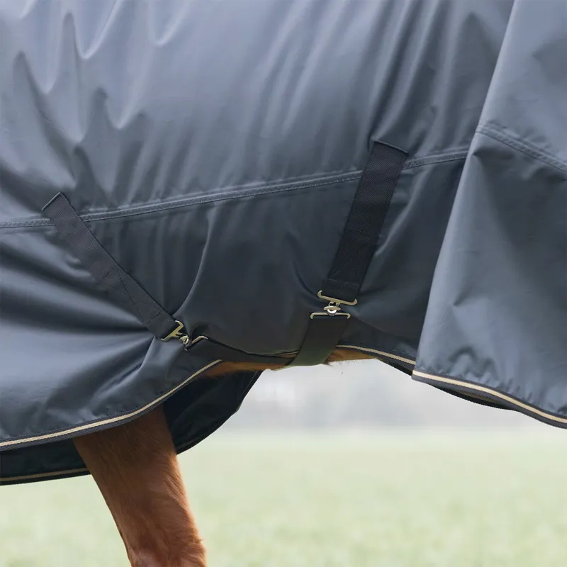 Shires Typhoon 50g Combo Neck Turnout Blanket - Black-4