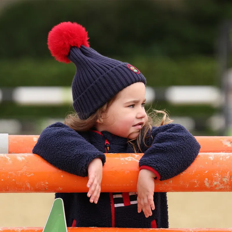 Winnie and Me Junior Pom-Pom Hat - Navy-7