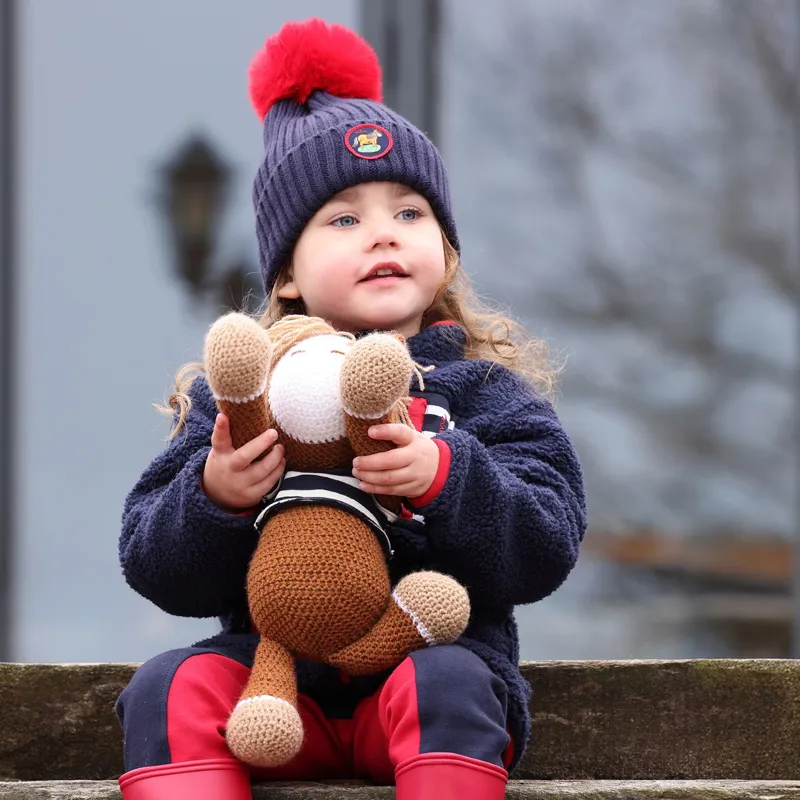 Winnie and Me Junior Pom-Pom Hat - Navy-2