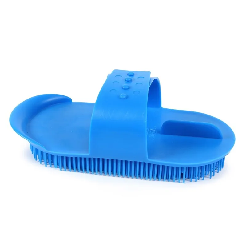 Shires Plastic Curry Comb - Blue-1