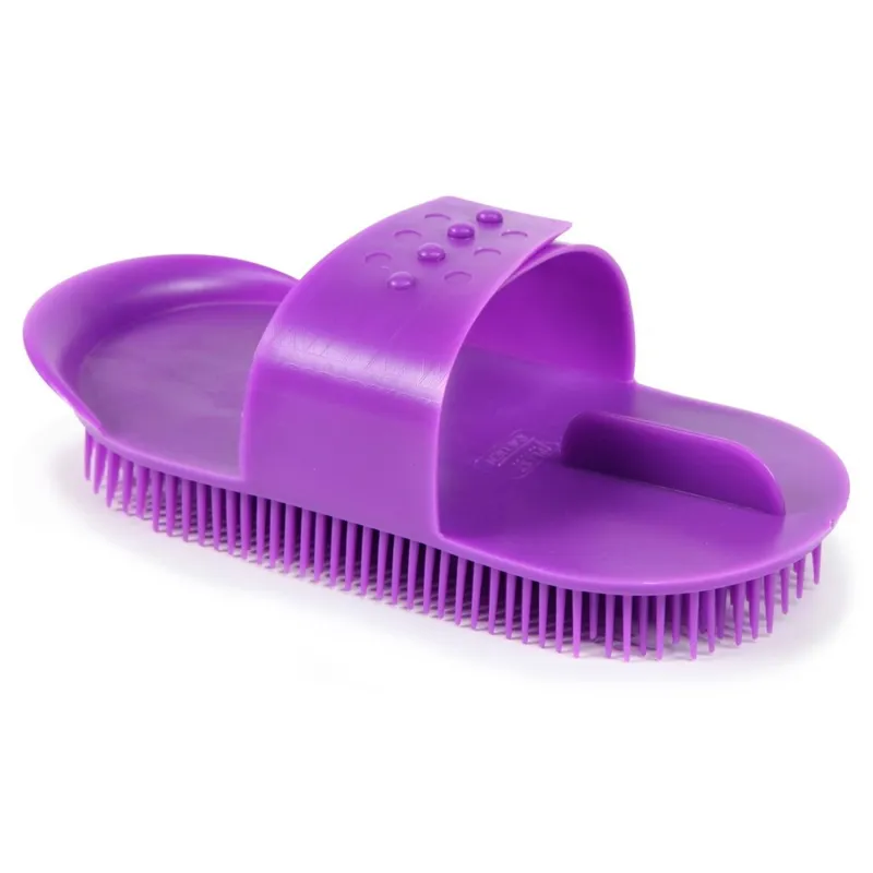 Shires Plastic Curry Comb - Purple-1