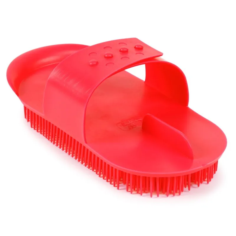 Shires Plastic Curry Comb - Red-1