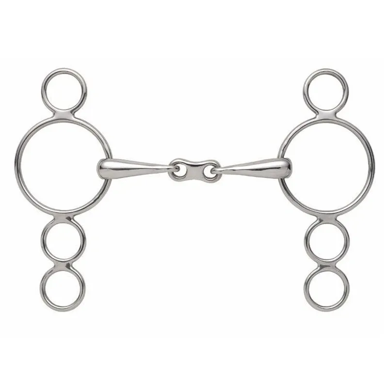 Shires 3 Ring French Link Dutch Gag Bit-1