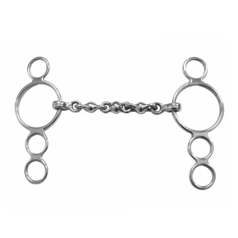 Shires Continental 3 Ring Waterford Mouth Dutch Gag Bit-1