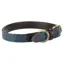 Digby and Fox Tweed Dog Collar - Navy