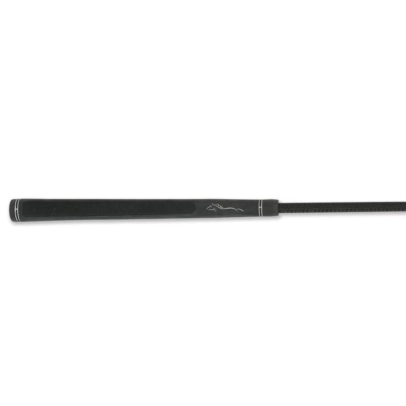 Shires Topaz Schooling Whip - Black/Black-1