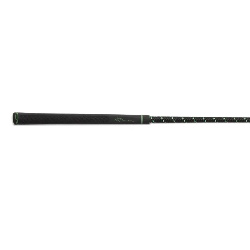 Shires Topaz Schooling Whip - Black/Green-1