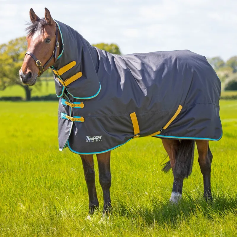 Shires Tempest Original 300g Combo Neck Turnout Blanket - Black